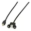 EFB Classic USB B-B černá / Prodlužovací kabel / USB 2.0 / Einbaubuchse / 1 m / 480 Mbit/s