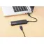 Manhattan hub USB-C na 4x USB-A černý / USB hub / USB 3.2 Gen 1 / 5 Gbit/s / Bus Power