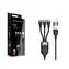 Conceptronic kabel USB-C a USB-A na 3x USB-C černá / Kabel / USB 2.0 / 1,5 m / 100 W PD