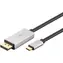 Goobay 60176 černá/stříbrná / Adaptérový kabel USB-C - DisplayPort / 8K 60Hz / HDR / 2 m