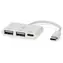 Nedis CCGB64785WT01 / USB hub / 1x USB-C / 2x USB-A / napájení z USB