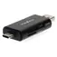 Nedis CRDRU2110BK Černá / Čtečka karet / Vše v Jednom / USB-C / USB-A / USB 2.0