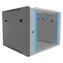 Extralink 19" nástěnný rozvaděč 9U 600x600 šedá / Nástěnný rozvaděč / nosnost 60 kg / skleněné dveře