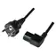 LogiLink Napájecí kabel CEE 7/7 - IEC C13 90° černá / Napájecí kabel / 3 m / 10 A / 250 V
