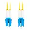 Lanberg optický patch kabel SM LC/UPC-LC/UPC žlutá / Optický patch kabel / Duplex / G657A1 / 5 m