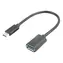 Lanberg USB-C (M) - USB-A (F) černá / Redukce / USB 3.1 / OTG / 15 cm
