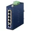 Planet ISW-504PT-E / Switch průmyslový / 1x 10/100 RJ45 / 4x 10/100 PoE+ / 802.3at 120W / -40 až 75 °C / IP40