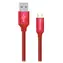 Colorway červená / Datový kabel / USB-A – Micro USB / 2,1 A / 1 m