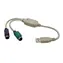 OEM Redukce USB na 2x PS/2 / Redukce / pro klávesnici a myš