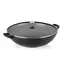 KELA Wok Calido 36 cm černá / Pánev / litinová / s poklicí