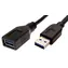 OEM USB 3.0 A-A černá / Prodlužovací kabel / M/F / 0,8 m