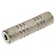 OEM Audio spojka Jack 3,5mm (F) - Jack 3,5mm (F) stříbrná / Audio redukce