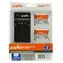 JUPIO sada 2x akumulátor Li-40B + nabíječka USB / Baterie a nabíječka / Li-42B, NP-45, D-Li63, EN-EL10 / 650 mAh