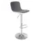 G21 Lima šedá / Barová židle / látkový potah