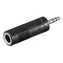 OEM Redukce jack 6,35 mm (F) - jack 3,5 mm (M) černá / Audio redukce