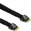 Inter-Tech MiniSAS SFF-8654-4i černá 0,7 m / Kabel / SlimSAS SFF-8654 4i / PCIe 4.0, SAS 3, SATA, 24 Gb/s