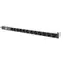Digitus DN-95435 černá/hliník / Napájecí lišta PDU / 12x zásuvka / 1U / Vypínač / Přepěťová ochrana / Kabel 2 m