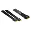 Inter-Tech kabel SFF-8654 8i - 2x SFF-8654 4i černý / Datový kabel / PCIe 4.0 / 24 Gb/s / 0,7 m
