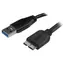 StarTech USB-A na Micro-USB B Slim černá / Kabel / 2 m / USB 3.0 / 5 Gbit/s