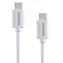 ADATA CACC-100PN-WH bílá / Kabel / USB-C - USB-C / PD 100 W / 1 m