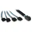 Inter-Tech 88885670 černá/modrá / Kabel / SFF-8643 - 4x SATA / 12 Gb/s / 50 cm