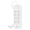 Belkin Prodlužovací zásuvka s přepěťovou ochranou 8x 900J / Prodlužovací zásuvka / USB-A+C 18W / 2m kabel