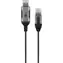 Goobay Slim 74396 černá/šedá / Adaptérový kabel USB-A - RJ-45 / Cat.6 / 1 Gbit/s / 3 m