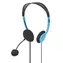 Nedis PC sluchátka modrá / Sluchátka / Stereo / Na uši / 2x jack 3.5 mm / Skládací mikrofon