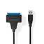 Nedis Adaptér pro 2,5" HDD/SSD / Adaptér / USB 3.2 Gen 1 / SATA I, II, III / Napájení z USB
