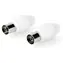 Nedis Koaxiální konektor IEC zásuvka bílá / Konektor / 75 Ohm / šroubovací / 2 ks