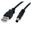 StarTech napájecí kabel USB na Barrel Type M černá / Napájecí kabel / 5 mm / 0,9 m