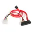 StarTech Kabel SAS 29-pin na SATA + LP4 červený / Kabel / SATA 15-pin / LP4 / 0,46 m