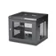 StarTech 9U Nástěnný rozvaděč černá / Nástěnný rack / 19" / 600×551 mm / Nosnost 90 kg