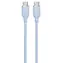 Devia Jelly Series silikonový kabel modrá / Kabel USB-C - USB-C / 1,2 m