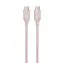 Devia Jelly Series silikonový kabel růžová / Kabel USB-C - USB-C / 1,2 m