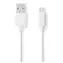 Nedis USB 2.0 kabel bílá / Kabel USB / USB-A - Micro-B / 480 Mbps / 2 m