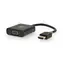 Nedis adaptér HDMI (M) - VGA/USB Micro-B/3,5mm zásuvka antracit / Adaptér / Pozlacené konektory / Přímý
