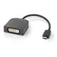 Nedis USB-C adaptér na DVI-D černý / Adaptér / USB 3.2 Gen 1 / DVI-D 24+1 / 1080p / 0,2m
