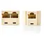 Nedis Rozbočovač RJ45 slonová kost / Rozbočovač / 2x RJ45 / pozlacené kontakty / PVC