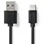 Nedis USB-A - USB-C nabíjecí kabel černá / Kabel / USB 2.0 / 480 Mbps / 2 m