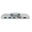 Nedis skládací stojan na notebook s dokovací stanicí / Stojan na notebook / do 17" / HDMI 4K/30Hz / USB-C PD 100W