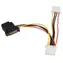 StarTech napájecí adaptér SATA - Molex černá / Napájecí adaptér / SATA 15-pin - Molex 4-pin / 15 cm