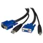 StarTech 2v1 USB KVM kabel černý / KVM kabel / VGA + USB / 1,8 m