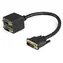 StarTech DVI-D video rozbočovací kabel černá / Rozbočovací kabel / 1x DVI-D - 2x DVI-D / 0,3 m