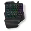 Nedis Herní klávesnice jednoruční / Klávesnice / membránová / RGB / USB-A / kabel 1,6 m