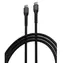 Devia kabel Gracious Woven USB-C - USB-C černá / Kabel / Opletený / 1,5 m