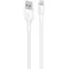 Puro Kabel USB-A - Lightning MFI látkový bílá / Datový kabel / MFI / 1,2 m / 12 W
