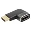 goobay / Redukce HDMI A(M)-HDMI A(F) / Lomená vlevo / 8K/60Hz / Zlacené konektory