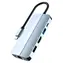 Devia EC704 Leopard Series tmavě šedá / USB-C hub / 9 v 1