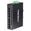 Trendnet TI-PG80 / Průmyslový switch / 8-port Gigabit / 8x PoE+ / DIN lišta